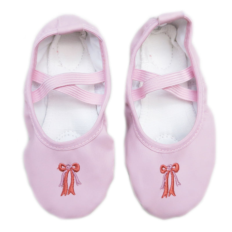 Pink Leather Ballet Shoes
