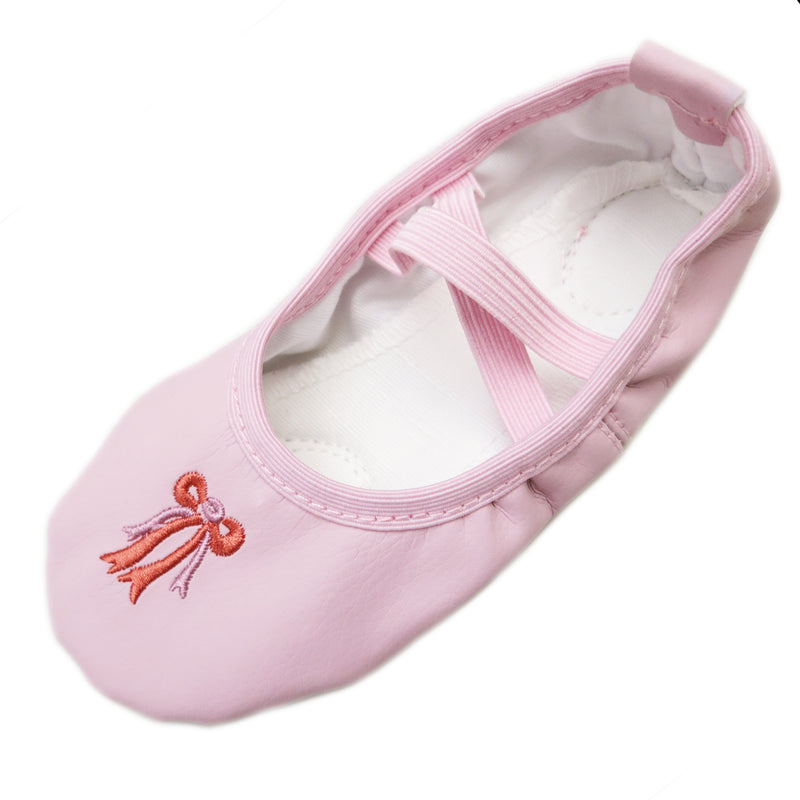 Pink Leather Ballet Shoes