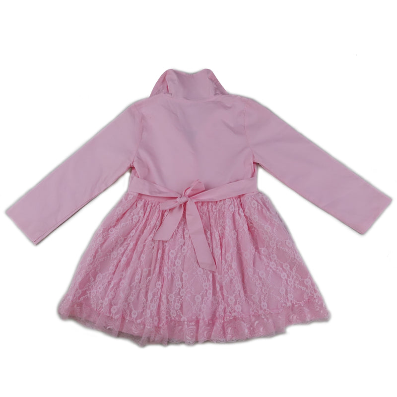 Pink Lace Wind-Resistant Coat