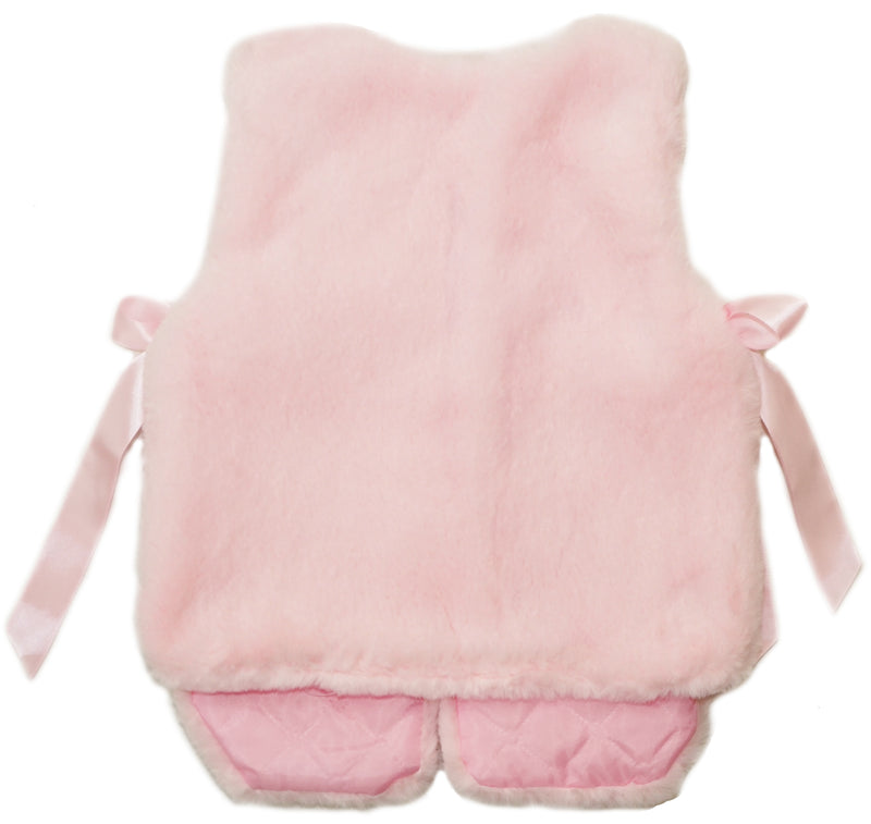 Pink Plush Vest