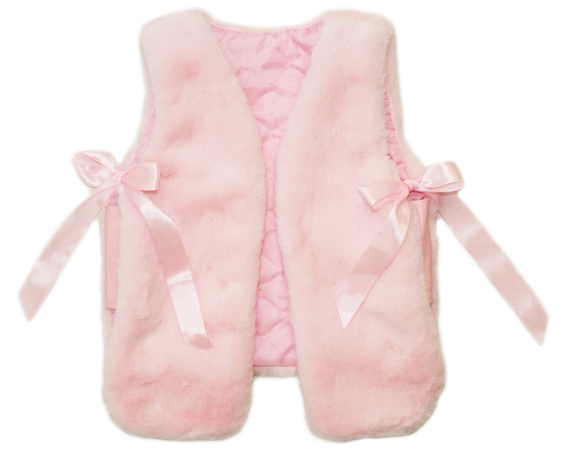 Pink Plush Vest