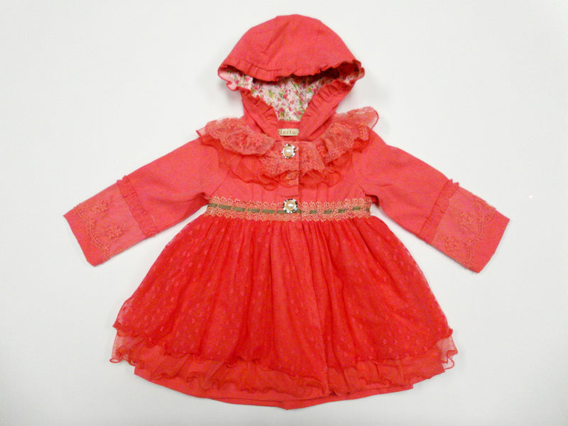 Red Lace Hood Coat