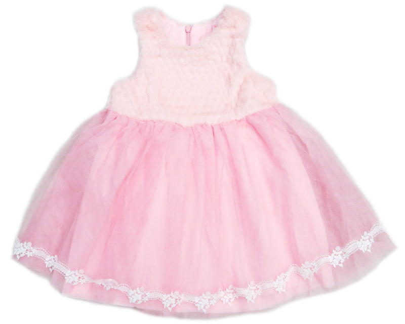 Pink Plush Top Dress
