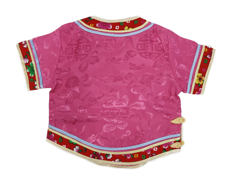 Hot Pink Chinese Retro Style 2 Pieces Set