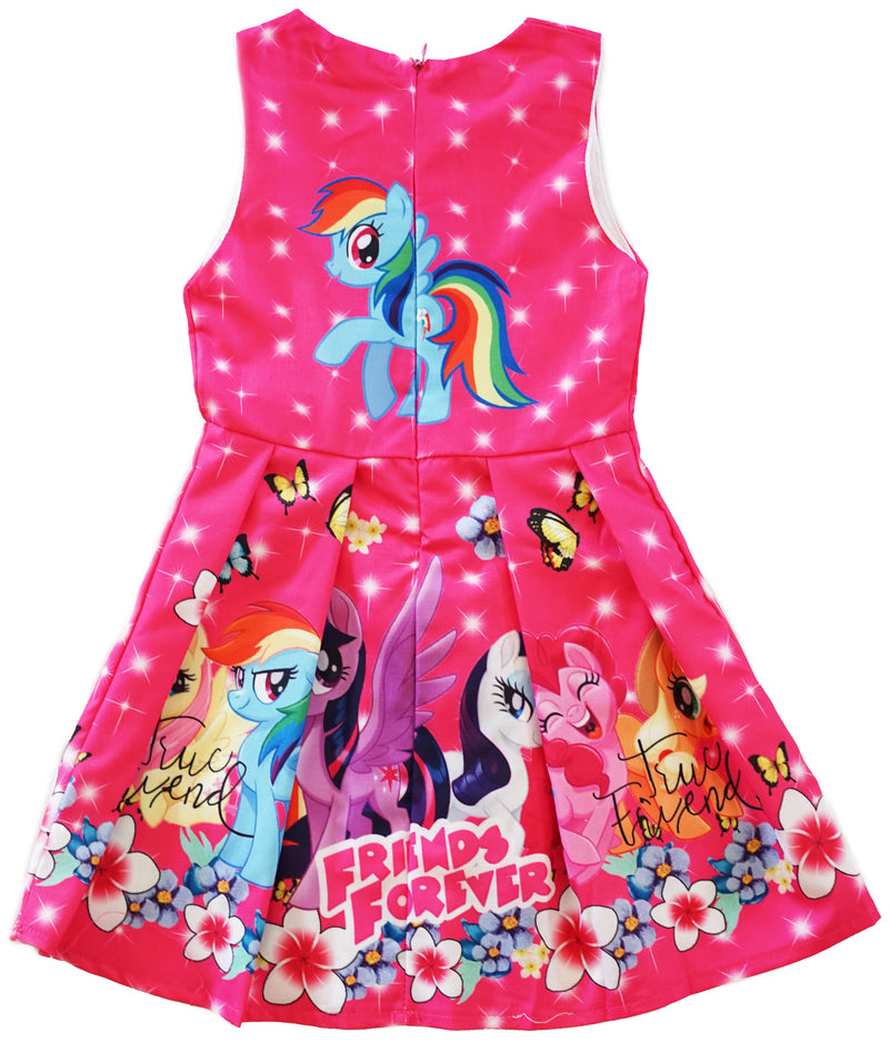 Hot Pink My Little Pony Friends Forever A-Line Cotton Dress