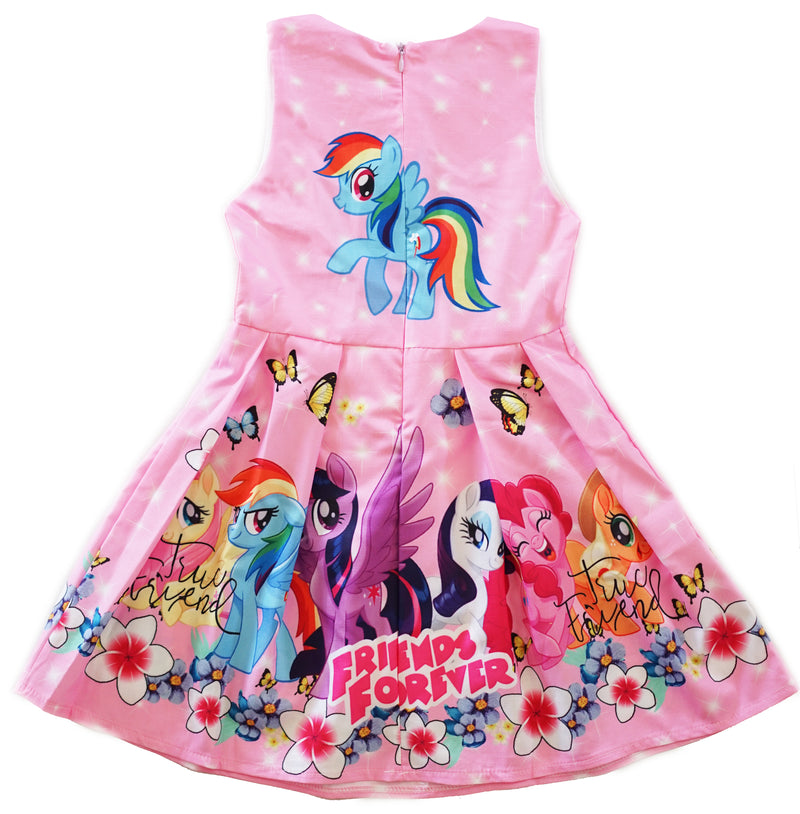 Pink My Little Pony Friends Forever A-Line Cotton Dress