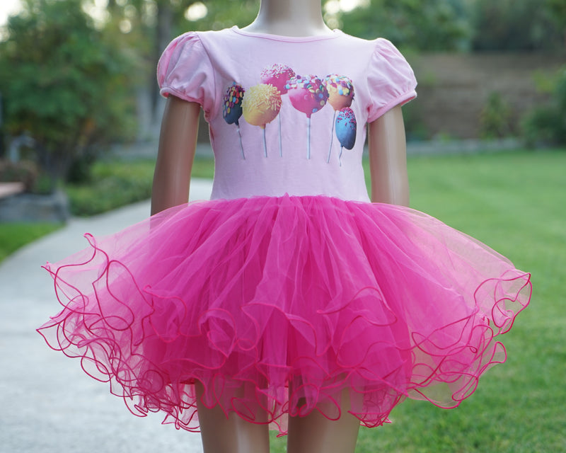Pink/Hot Pink Lollipop Dress