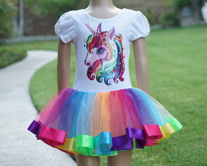 Unicorn Rainbow Ballet Dress