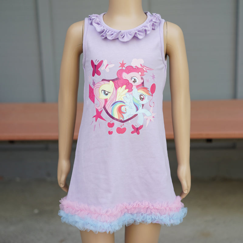 Lavender My Little Pony Ruffle Cotton Dress