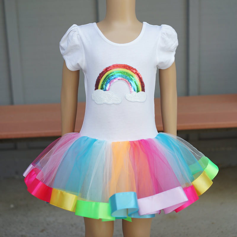 Unicorn Rainbow Sequins Ballet Dress