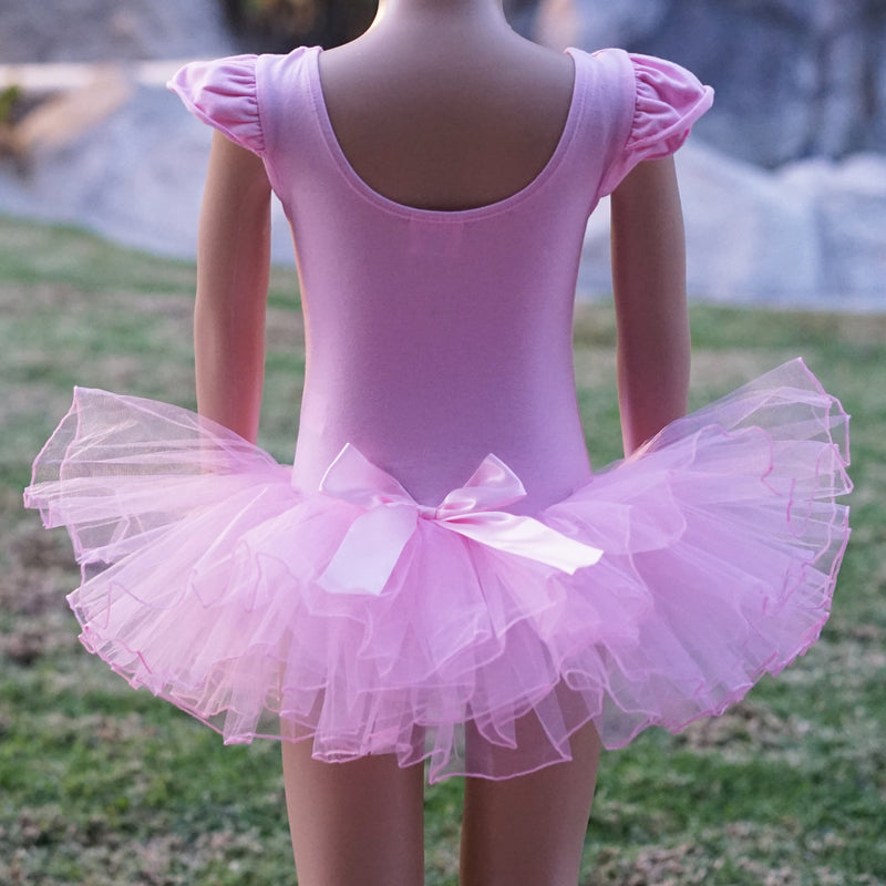 Pink Rhinestone & Bow Ballet Dress