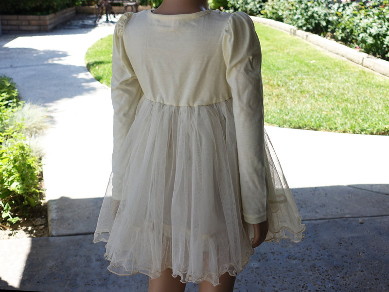 Ivory Lace Long Sleeve Dress