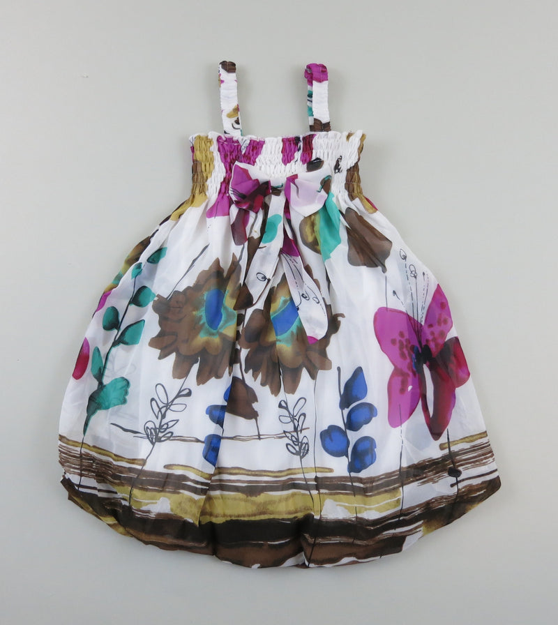 Floral Chiffon Baby Doll Dress