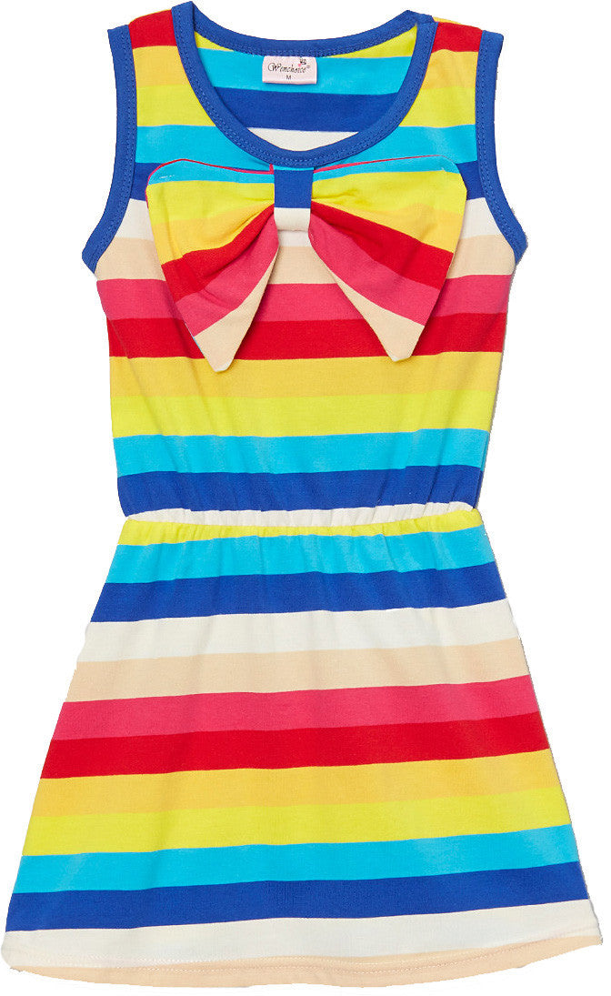 Rainbow Big Bow Polo Dress