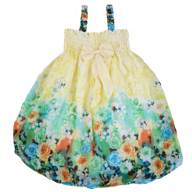 Yellow Rose Chiffon Baby Doll Dress