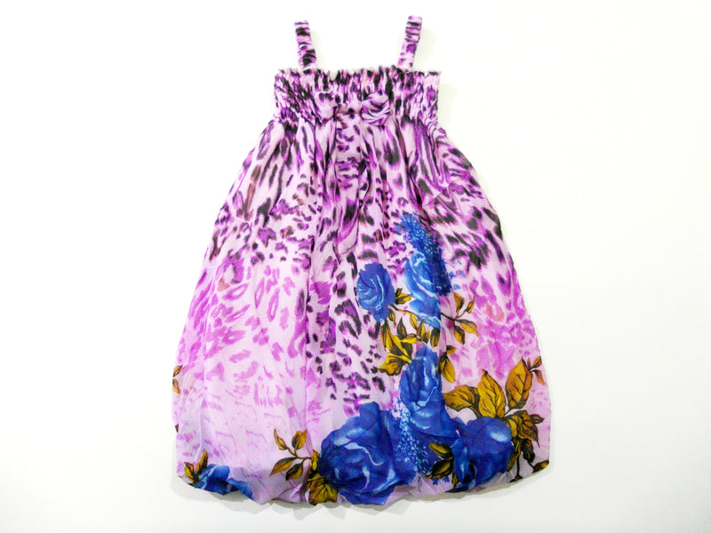 Purple Rose Chiffon Baby Doll Dress