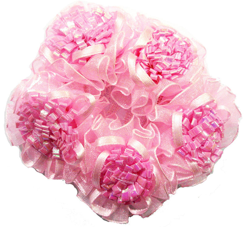 Shiny Flower Bun Cover