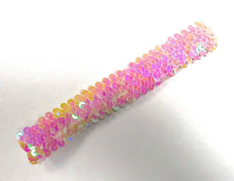 Pink Triple Sequin Elastic Headband