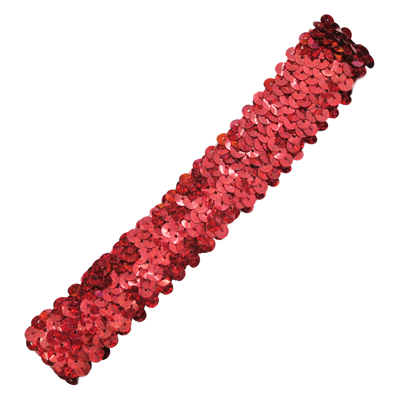 Red Triple Sequins Elastic Headband