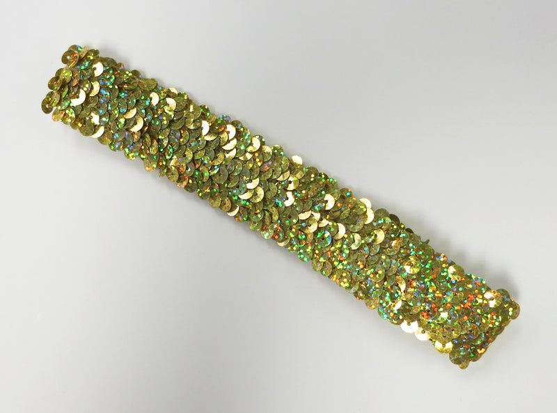 Yellow Triple Sequin Elastic Headband