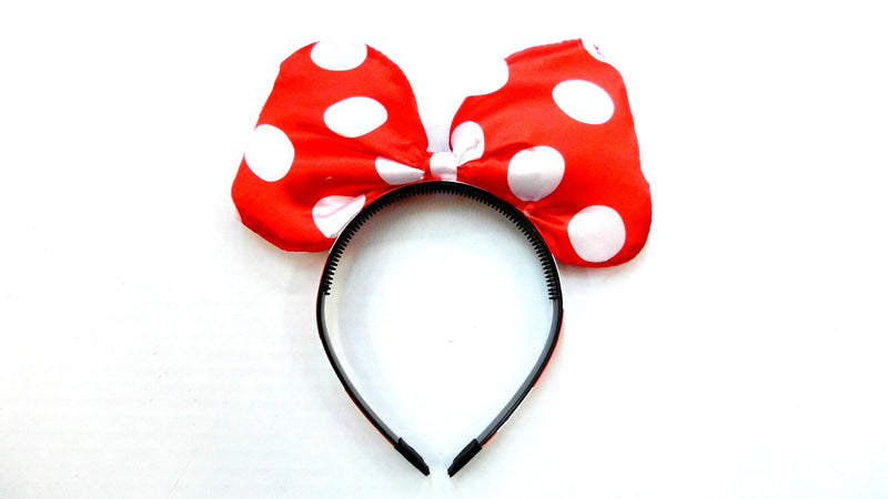 Red White Dot Bow