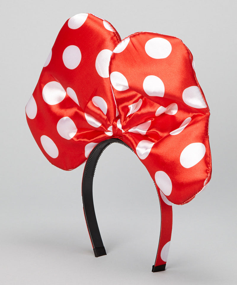 Red White Dot Giant Bow