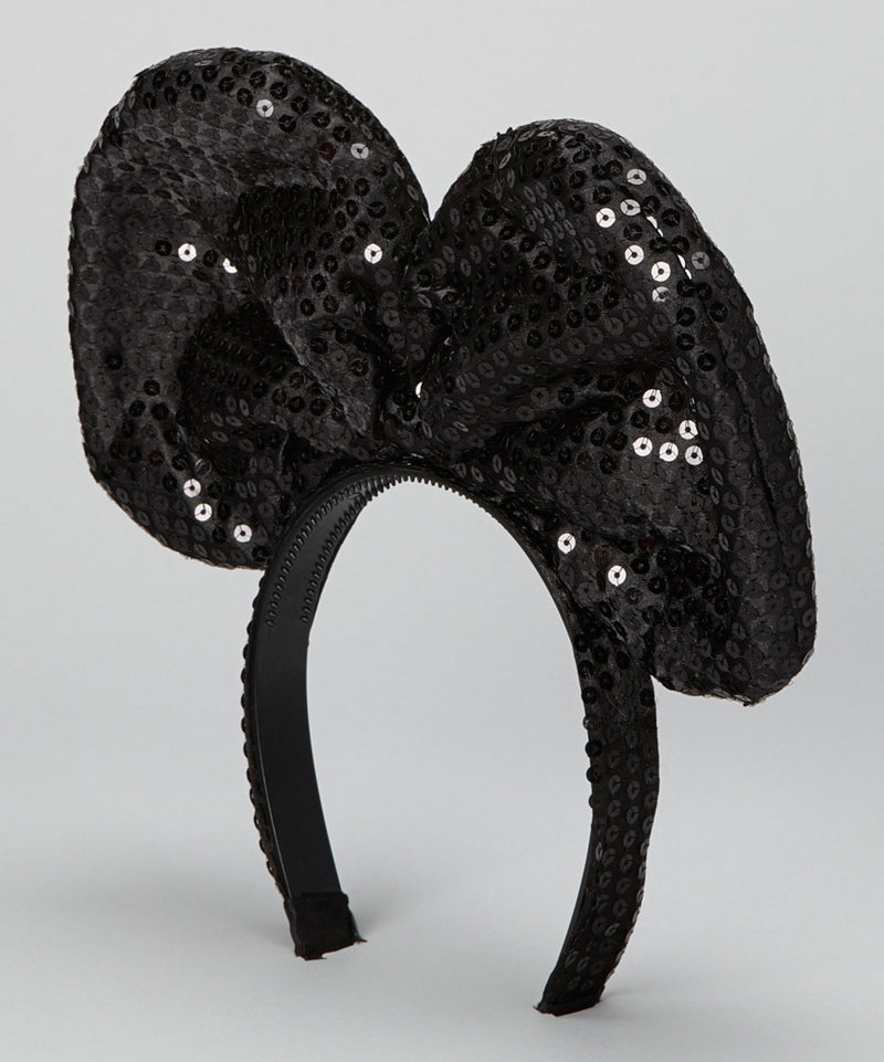 Black Sequin Giant Bow