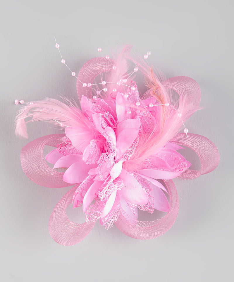 Colors Feather Flower Bow
