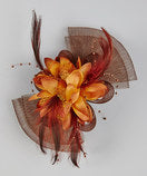 Colors Feather Net Flower Bow