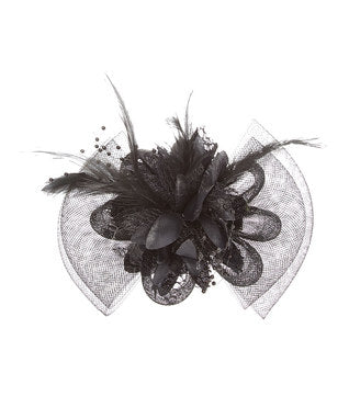 Colors Feather Net Flower Bow