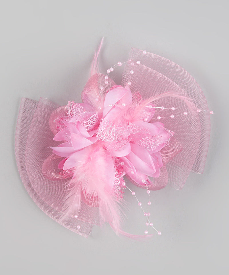 Colors Feather Net Flower Bow