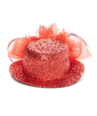 Colors Feather Flower Glitter Hat