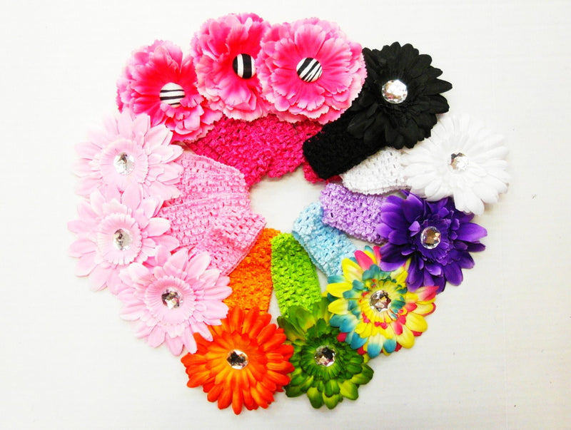 Crochet Headband With Daisy Flower