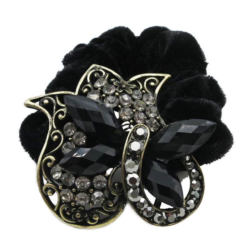 Colors Rhinestone Butterfly Donut Hairband