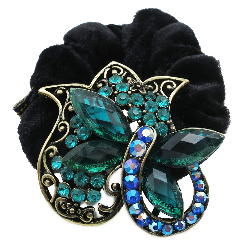 Colors Rhinestone Butterfly Donut Hairband