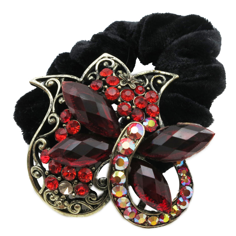 Colors Rhinestone Butterfly Donut Hairband