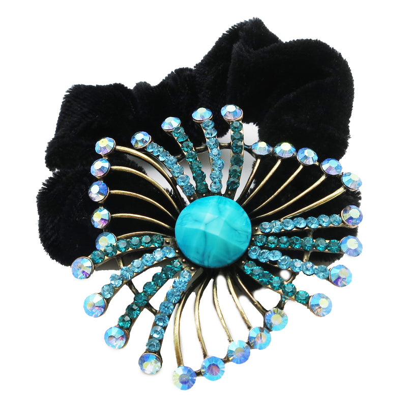 Colors Rhinestone Triangle Donut Hairband