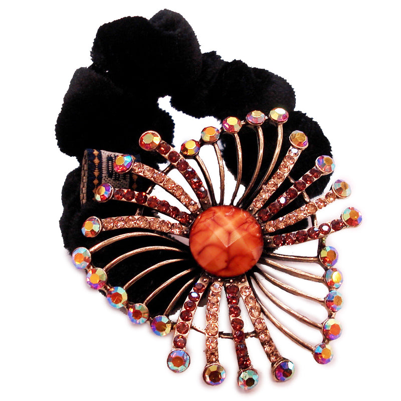 Colors Rhinestone Triangle Donut Hairband