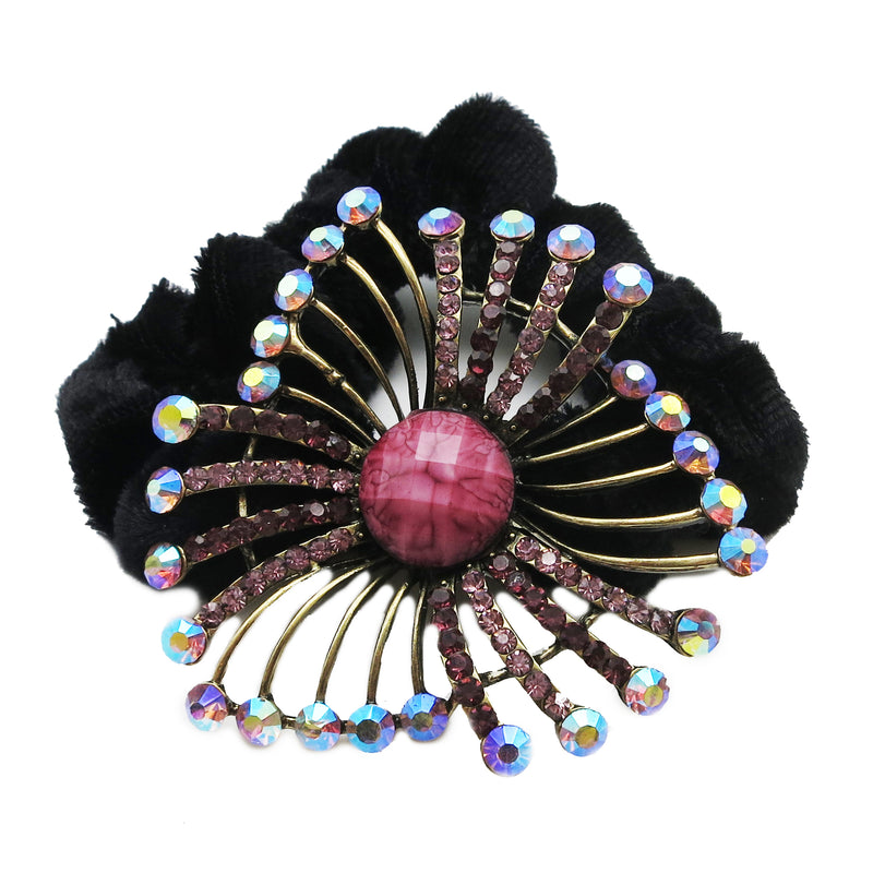 Colors Rhinestone Triangle Donut Hairband