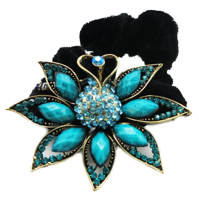 Colors Rhinestone Peacock Donut Hairband