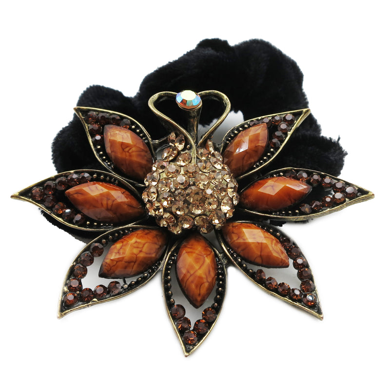Colors Rhinestone Peacock Donut Hairband