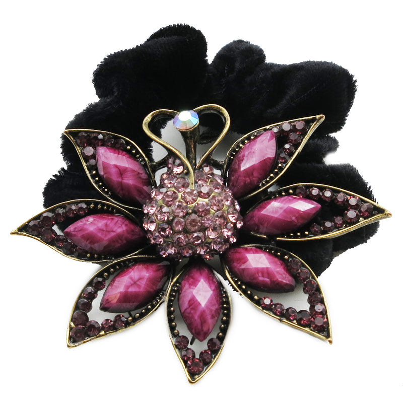 Colors Rhinestone Peacock Donut Hairband