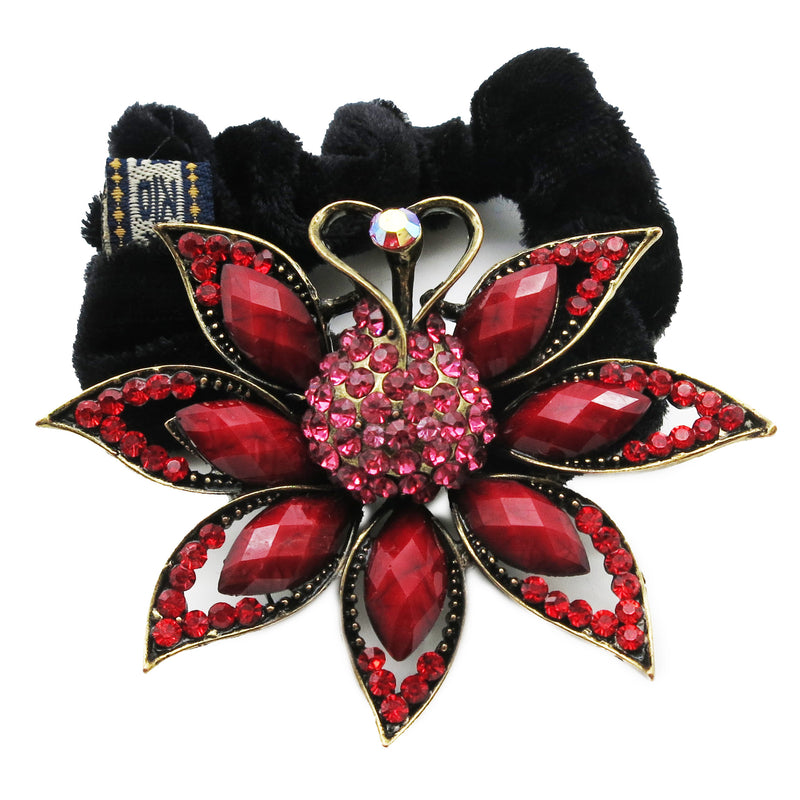 Colors Rhinestone Peacock Donut Hairband