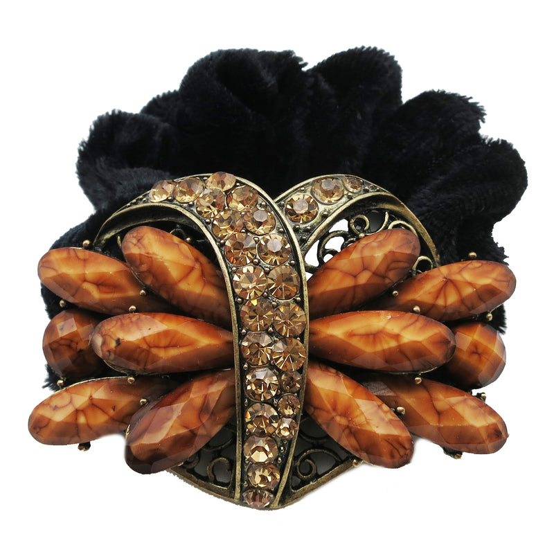 Colors Rhinestone Heart Donut Hairband