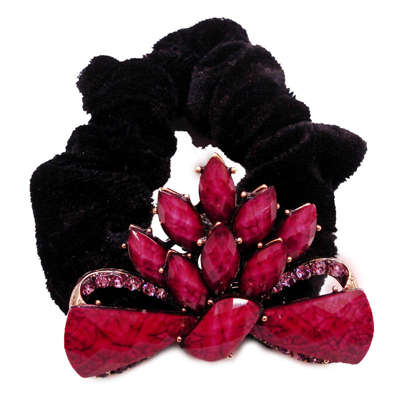 Colors Rhinestone Bow Donut Hairband