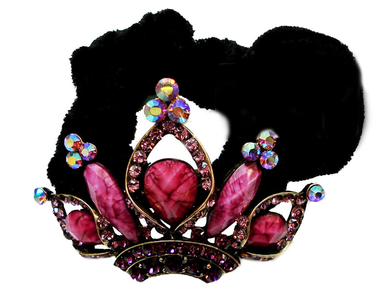 Colors Rhinestone Crown Donut Hairband