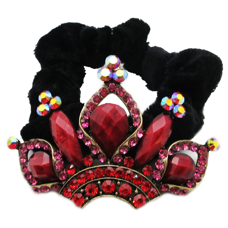 Colors Rhinestone Crown Donut Hairband