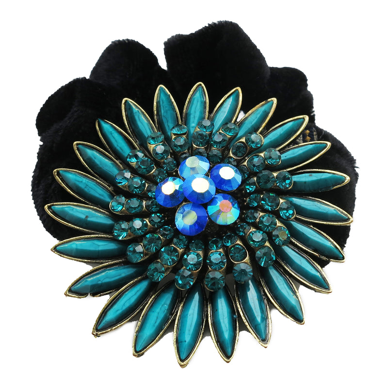 Colors Rhinestone Sunflower Donut Hairband