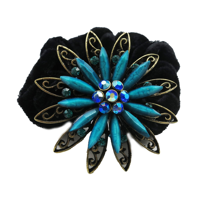 Colors Rhinestone Daisy12 Donut Hairband