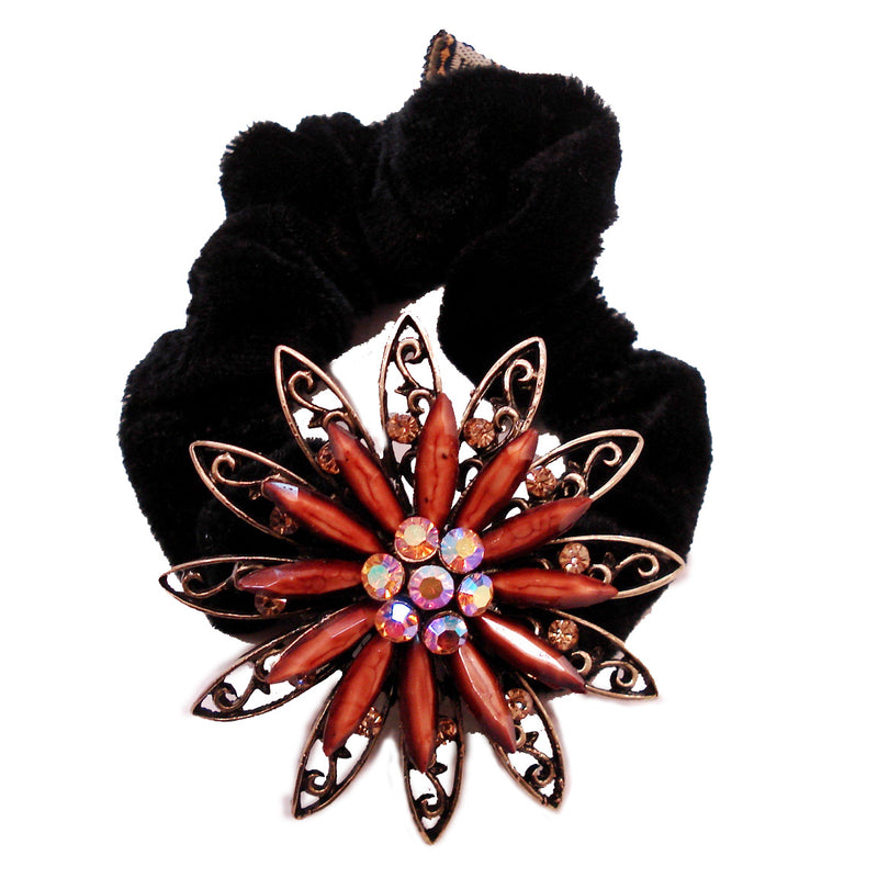 Colors Rhinestone Daisy12 Donut Hairband